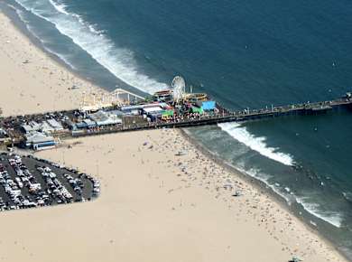 Aerial Photo of Santa Monica Pier