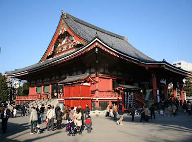 Senso-ji main hall 012006