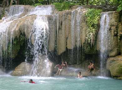 Erawan Waterfall, Kanchanaburi Province, Thailand - June 2004