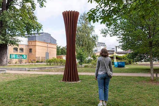 Spola von Herbert Mehler im Kunst- und Kulturquartier Schiffbauergasse Potsdam, Foto: Sophie Soike, Lizenz: Potsdam Marketing und Service GmbH