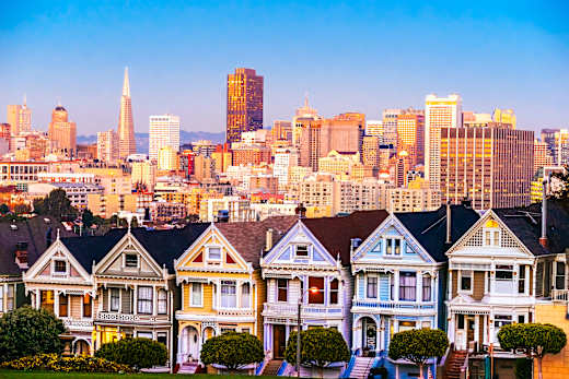 San Francisco, CA, Alamo Square