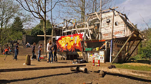 Köln, Friedenspark, Bauspielplatz