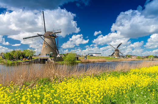 Kinderdijk, Poldermühlen
