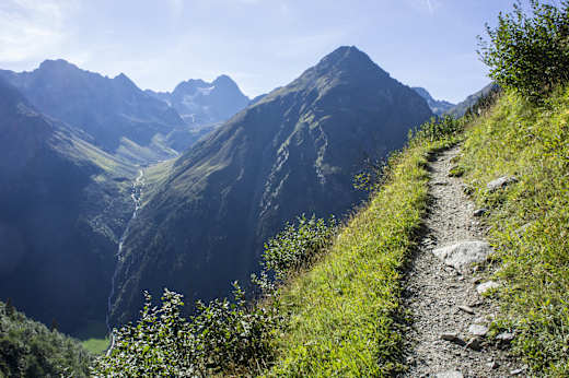 Pitztal, Abstieg von der Rüsselsheimer Hütte