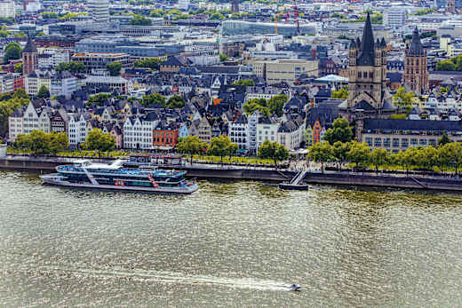 Köln, Rheinuferpromenade