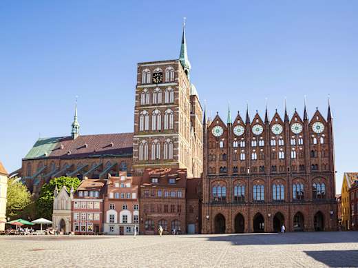 Stralsund, Rathaus und Alter Markt