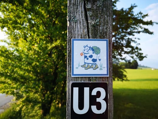 Markierung Milch-Erlebnispfad