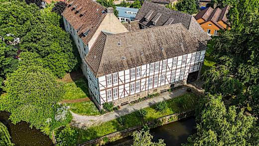 Domänenburg Aerzen Luftbild