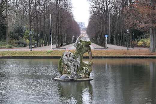 Jröner Jong Brunnen im Winter