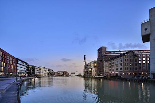 Abendstimmung am Stadthafen Münster