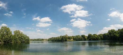 Grüner See im Erholungspark Volkardey in Ratingen