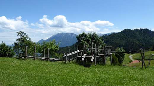 Spielplatz an der Bergstation der Bergbahn Hocheck