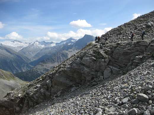 Auf dem Weg zum Friesenberghaus