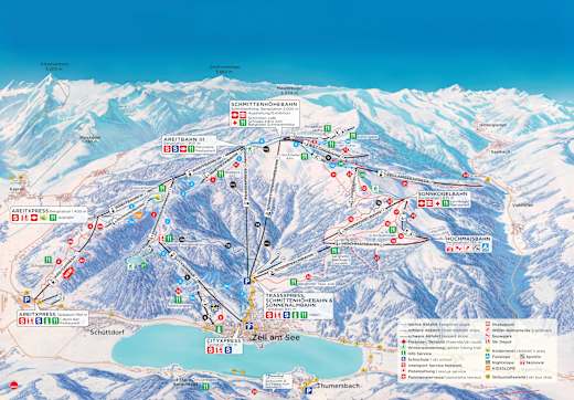 Panorama der Schmittenhöhebahn