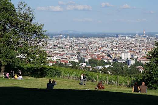 Wien-Blick vom Schloss Wilhelminenberg