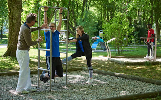 Outdoor Fitnessparcours im Rupertuspark