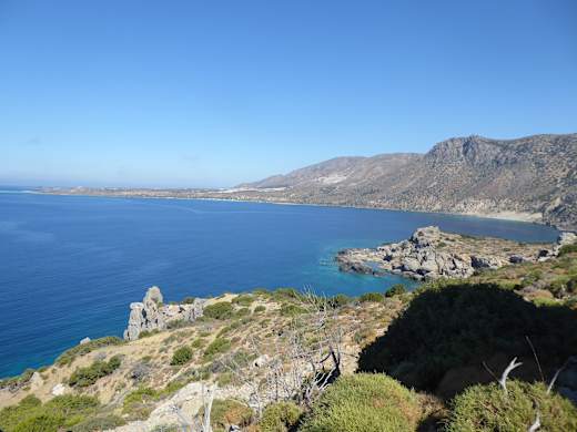 Blick auf die Vroulias-Bucht