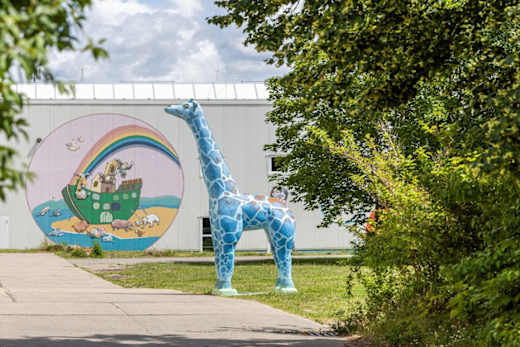 Außenbereich Kinderspielparadies Arche Noah Halle
