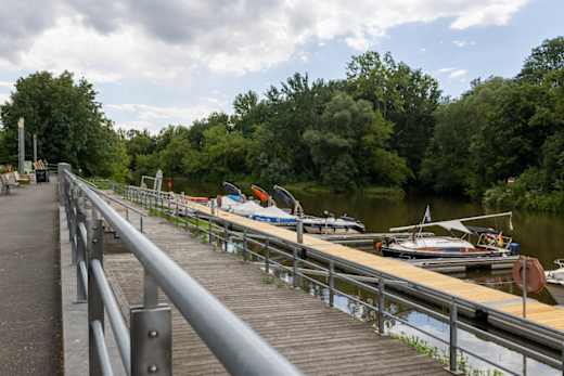 Anlegestelle Stadthafen in Halle