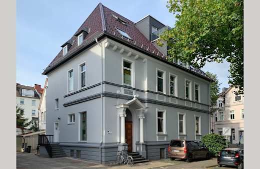 Früheres Bethaus und Synagoge in der Stapenhroststraße 36- und Gemeindehaus