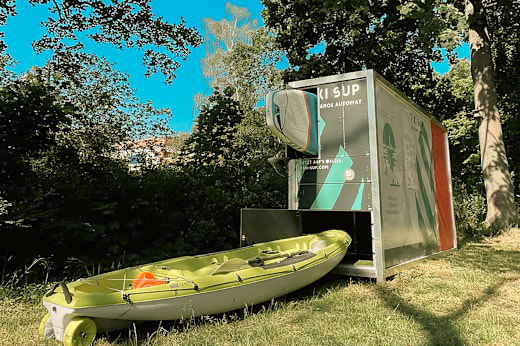 Heiuki SUP & KANU Automat Herrmannswerder, Foto: Steven Bredow, Lizenz: Steven Bredow