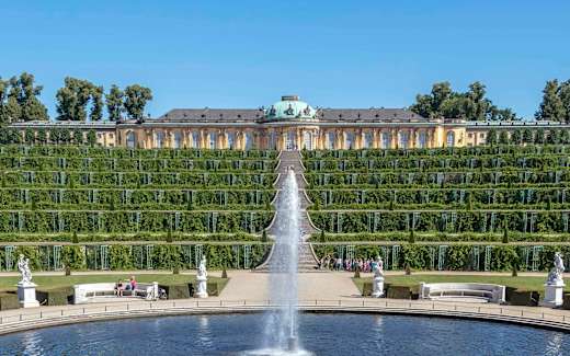 Schloss Sanssouci in Potsdam, Foto: André Stiebitz, Lizenz: PMSG