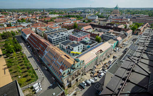 Blick auf das Kreativ Quartier Potsdam, Foto: Benjamin Maltry, Lizenz: Kreativ Quartier Potsdam