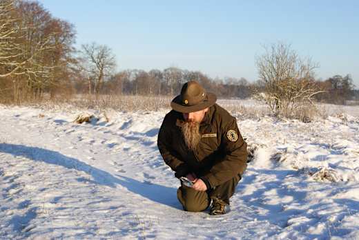 Spurensuche im Winter, Foto: Naturwacht/UweAlbrecht
