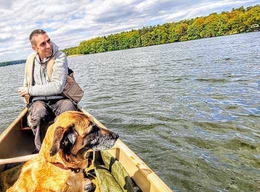 Natur- und Landschaftsführer Andree Kienast auf der Kyritzer Seenkette, Foto: Archiv Tourismusverband Prignitz e.V./Kati Bork