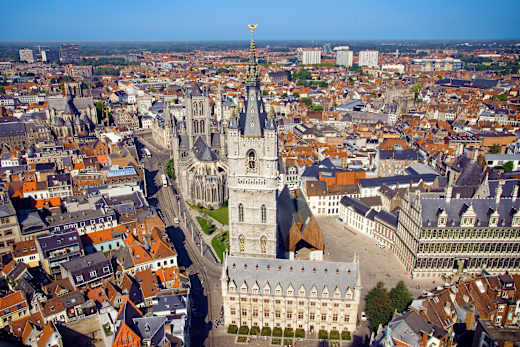 Gent, Belfried und Tuchhalle