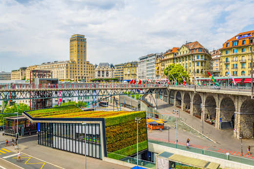 Lausanne, Quartier du Flon