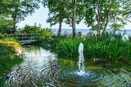 Der Kneippgarten im Ostseebad Göhren ist eine Oase der Ruhe.