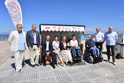 Barrierefreier Strandkorb am Strandaufgang Nr. 10