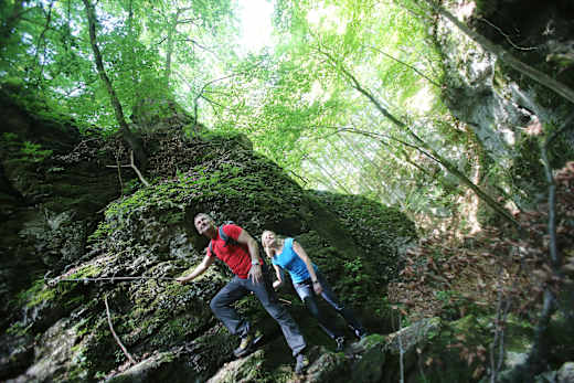 Am Hohenwittlingensteig hoch hinaus