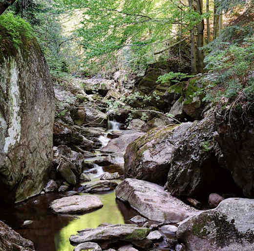 Steinklamm Spiegelau Wasserfall