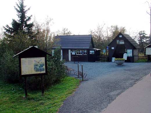 Zinnwald, Erzgebirge, Eingang zum Naturschutzgebiet Hochmoor