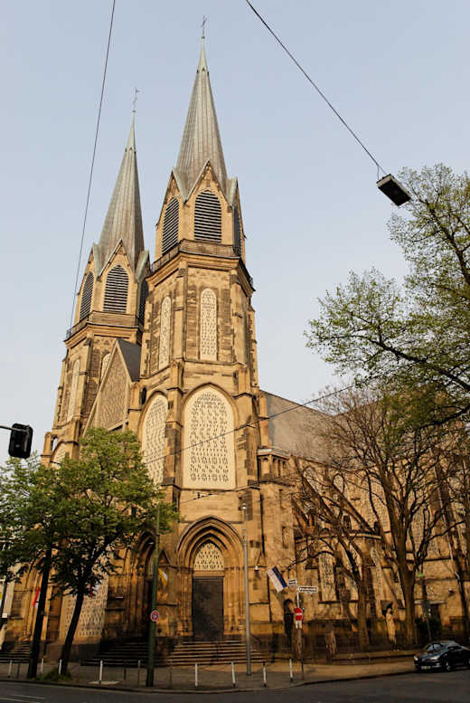 St. Maria Empfaengnis in Duesseldorf-Stadtmitte, von Suedwesten