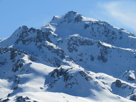 Rastkogel gipfelaufbau von nordosten
