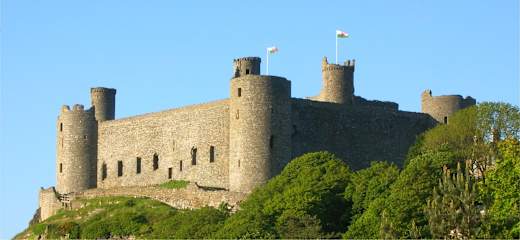 Harlech Castle low