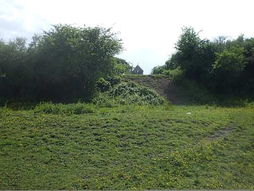 Embankment of the Iron Age fort, Caerau, Cardiff