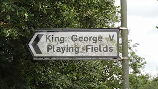 King George V Field sign, Totteridge