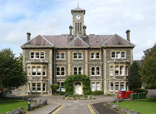 Glenside Hospital, main building, front
