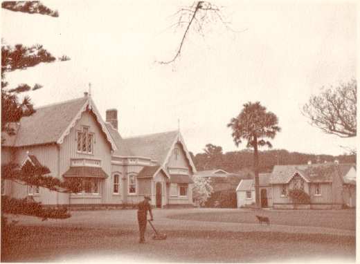 Gardener at work at Highwic.