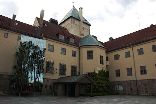Villa Grande facade in Bygdoy Oslo