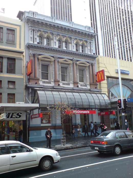 Auckland Savings Bank Outside, McDonalds