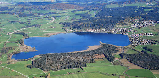 Aerial image of the Hopfensee (view from the south)