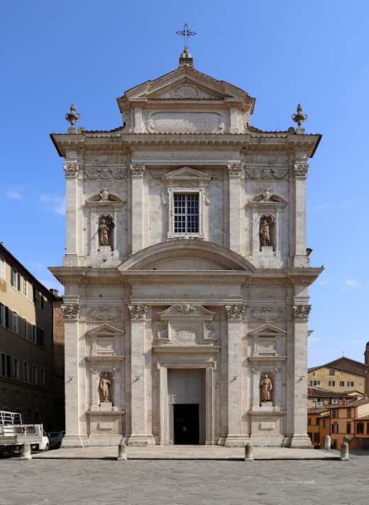 Siena, basilica di provenzano, esterno 01