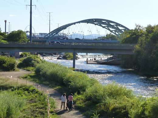 Confluence Park pedestrian bridge