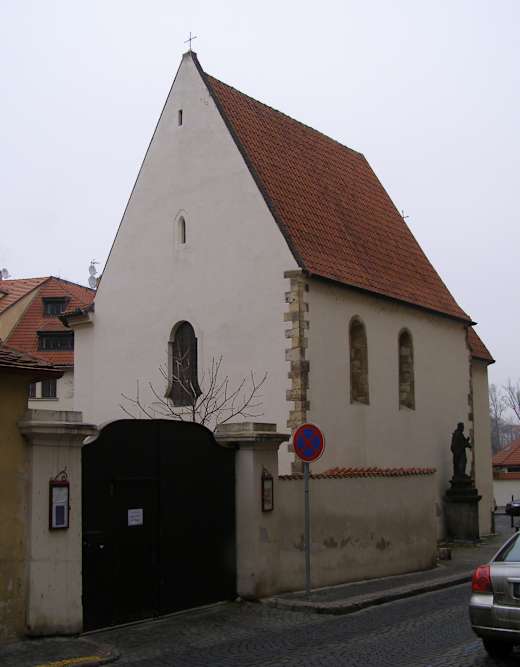 Kostel sv. Jana Křtitele Na Prádle (Malá Strana), Praha 1, Říční, Všehrdova, Besední 6, Malá Strana