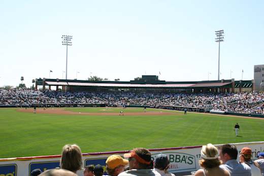 Scottsdale Stadium - 2004-03-12 - View from lawn seats